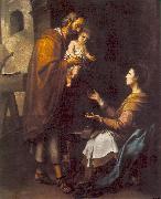 MURILLO, Bartolome Esteban The Holy Family g oil painting picture wholesale